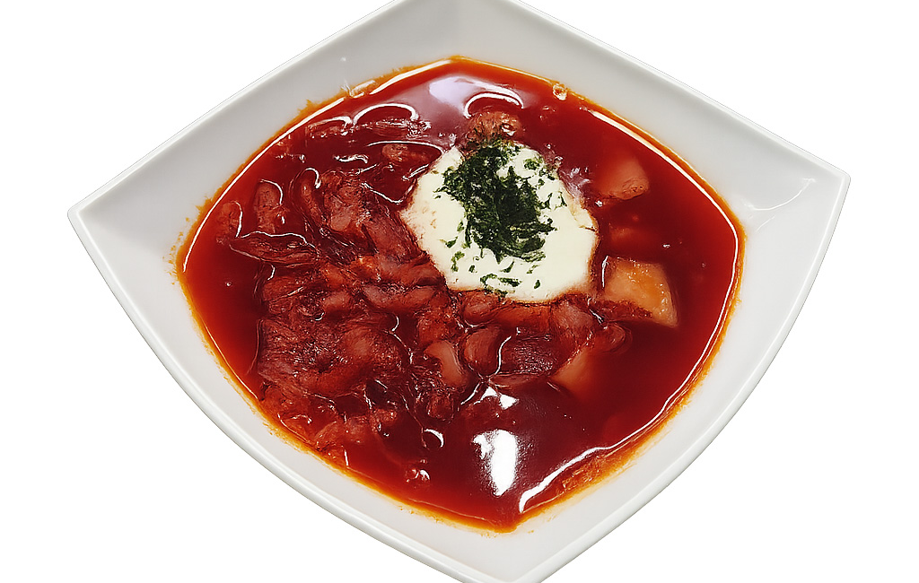 Борщ со сметаной